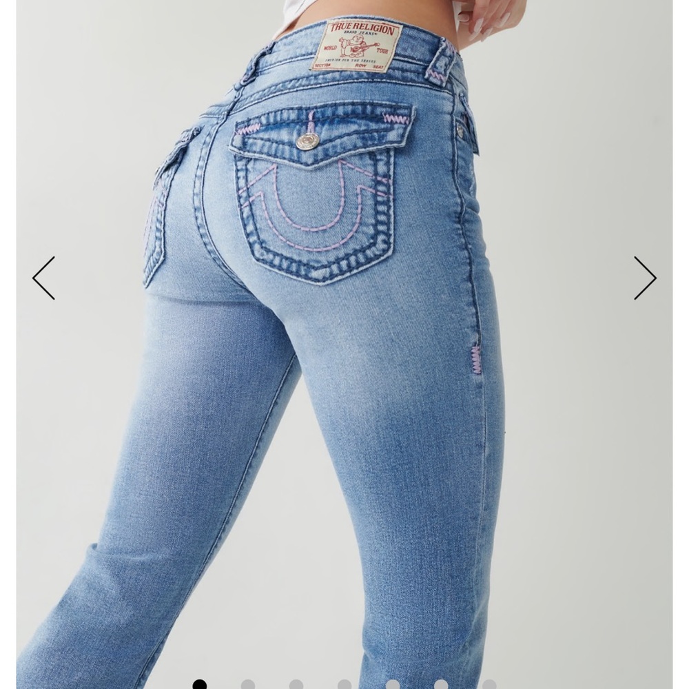 True Religion Becca Super T Stitch Bootcut Jeans 24, 25 NWT